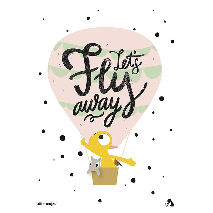 Poster 'Let's fly away'